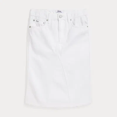 Polo Ralph Lauren Kids' Cotton Denim Skirt In Micos Wash