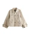 Polo Ralph Lauren Logo-embroidered Jacket In Neutral