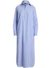 Polo Ralph Lauren Cotton Shirt Dress In 蓝色