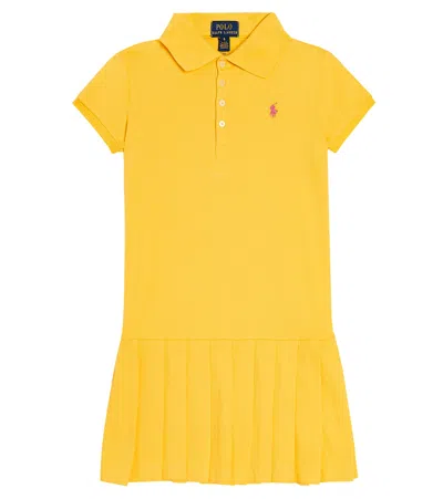 Polo Ralph Lauren Kids' Cotton-blend Dress In Multicoloured