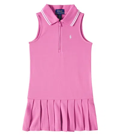 Polo Ralph Lauren Kids' Cotton Dress In Pink