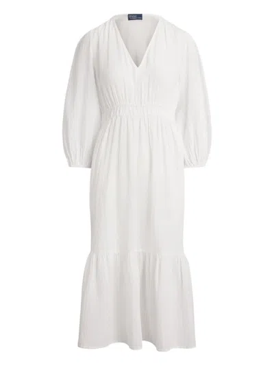 Polo Ralph Lauren Cotton Dress In White