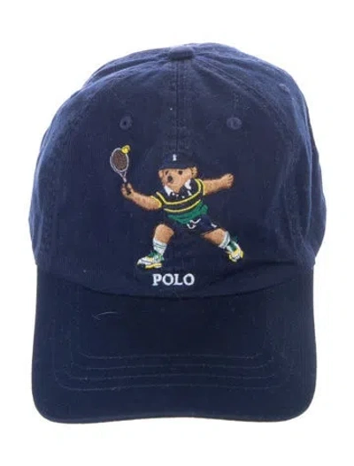Pre-owned Polo Ralph Lauren Cotton Embroidered Baseball Cap In Blue