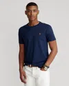 Polo Ralph Lauren Cotton Embroidered Logo Tee In Blue