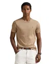 Polo Ralph Lauren Cotton Embroidered Logo Tee In Brown