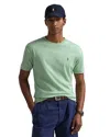 Polo Ralph Lauren Cotton Embroidered Logo Tee In Cleadon Heather