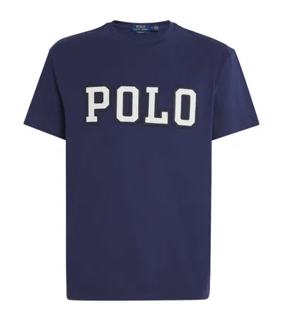 POLO RALPH LAUREN COTTON EMBROIDERED VARSITY T-SHIRT