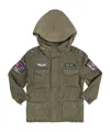 Polo Ralph Lauren Patchwork Hooded Jacket In Green