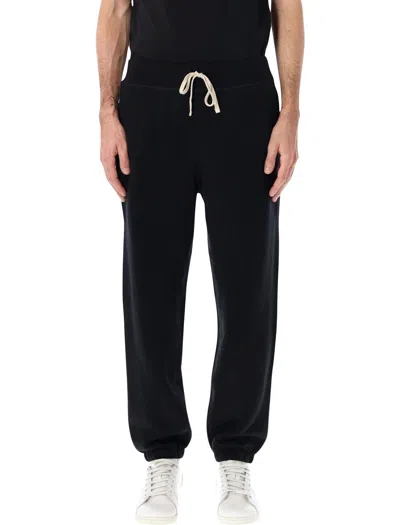 Polo Ralph Lauren Cotton Fleece Joggers In Black