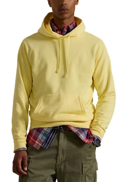 Polo Ralph Lauren Cotton French Terry Hoodie In Yellow