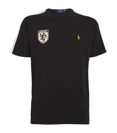 Polo Ralph Lauren Cotton Germany T-shirt In Black