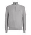 Polo Ralph Lauren Cotton Half-zip Sweater In Gray