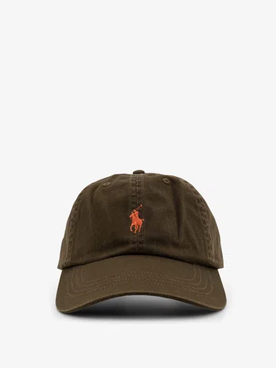 Polo Ralph Lauren Cotton Hat With Embroidered Logo On The Front In Burgundy