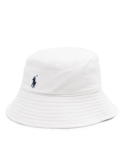 Polo Ralph Lauren Cotton Hat With Logo In White