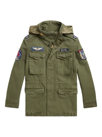 POLO RALPH LAUREN COTTON HERRINGBONE FIELD JACKET