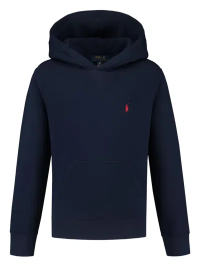 Polo Ralph Lauren Kids' Cotton Hoodie In Blue