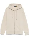 Polo Ralph Lauren Cotton Hoodie In Neutrals