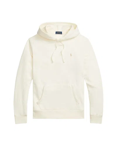 Polo Ralph Lauren Cotton Hoodie With Drawstring And Ribbed Cuffs In White