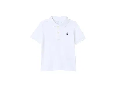 Polo Ralph Lauren Kids' Cotton Interlock Polo Shirt (infant) Boy's Short Sleeve Knit White : 12 Mos