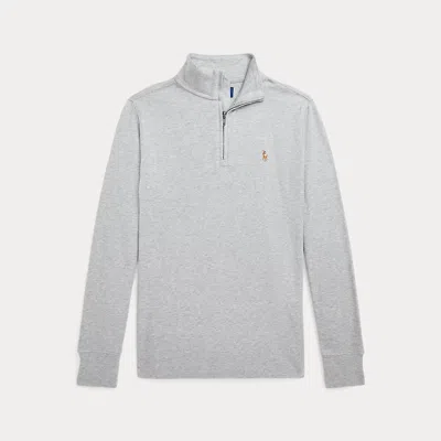 POLO RALPH LAUREN RALPH LAUREN COTTON INTERLOCK QUARTER-ZIP PULLOVER