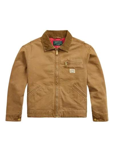 Polo Ralph Lauren Kids' Cotton Jacket In Brown