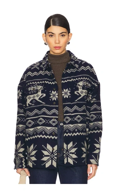 POLO RALPH LAUREN COTTON JACQUARD OVERSHIRT