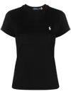 Polo Ralph Lauren Cotton Jersey Crewneck T-shirt In Black