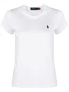 Polo Ralph Lauren Cotton Jersey Crewneck T-shirt In White