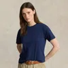 Polo Ralph Lauren Cotton Jersey Crewneck T-shirt In Refined Navy