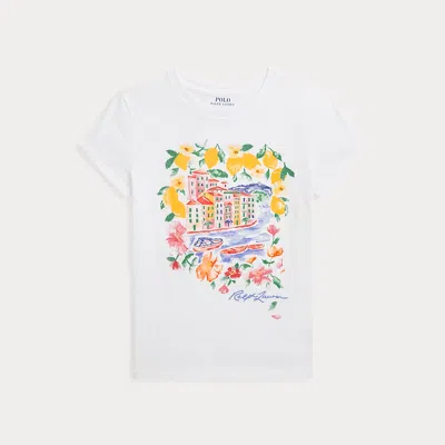 POLO RALPH LAUREN COTTON JERSEY GRAPHIC TEE