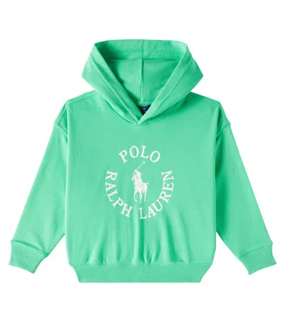 Polo Ralph Lauren Kids' Cotton Jersey Hoodie In Green