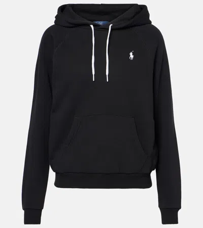 Polo Ralph Lauren Cotton Jersey Hoodie In Polo Black