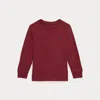 Polo Ralph Lauren Big Boys Cotton Jersey Long-sleeve T-shirts In Red Carpet