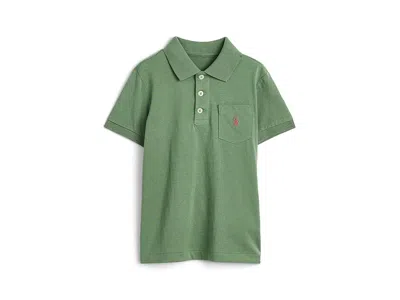Polo Ralph Lauren Cotton Jersey Pocket Polo Shirt (toddler/little Kid) Boy's Clothing Fatigue: 7 Little Kid In Green