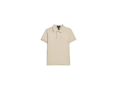 Polo Ralph Lauren Cotton Jersey Pocket Polo Shirt (toddler/little Kid) Boy's Clothing Spring Beige: 4 Little Kid In Neutral