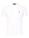 Polo Ralph Lauren Embroidered Logo Short-sleeve Polo Shirt In White