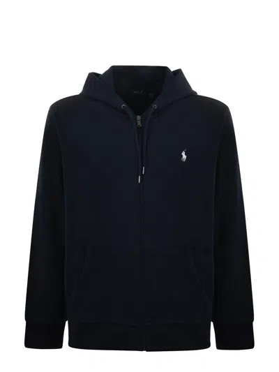 Polo Ralph Lauren Cotton Jersey Sweatshirt In Blue