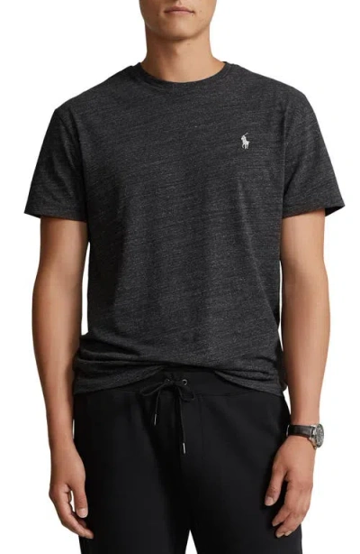 Polo Ralph Lauren Cotton Jersey T-shirt In Black Marl Heather