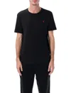 Polo Ralph Lauren Cotton Jersey T-shirt Custom Slim-fit In Black