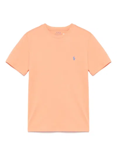 Polo Ralph Lauren Kids' Cotton Jersey T-shirt In Orange