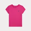 Polo Ralph Lauren Kids' Cotton Jersey Tee In College Pink