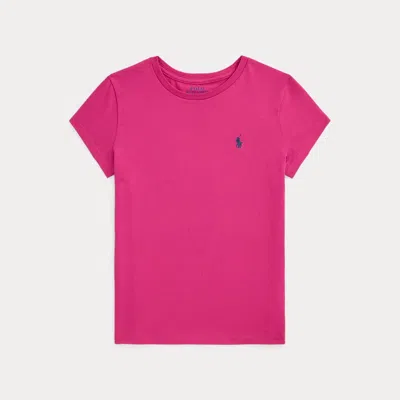 Polo Ralph Lauren Cotton Jersey Tee In College Pink