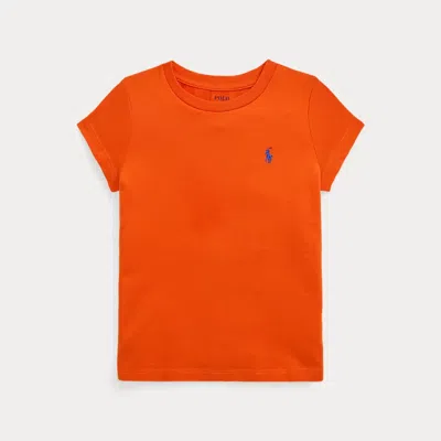 Polo Ralph Lauren Kids' Cotton Jersey Tee In Dusk Orange Cruise