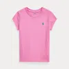 Polo Ralph Lauren Kids' Cotton Jersey Tee In Laguna Pink/plato Green