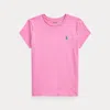 Polo Ralph Lauren Kids' Cotton Jersey Tee In Laguna Pink/plato Green