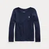 Polo Ralph Lauren Cotton Jersey Tee In Refined Navy