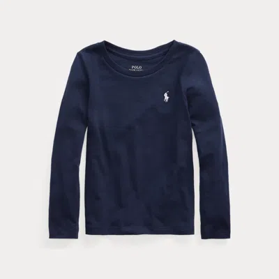 Polo Ralph Lauren Kids' Cotton Jersey Tee In Refined Navy