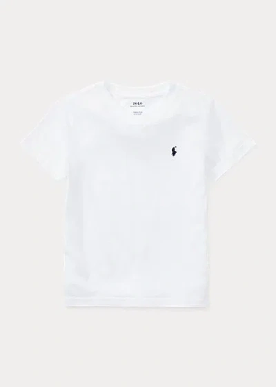 POLO RALPH LAUREN COTTON JERSEY V-NECK TEE,0044450047