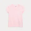 Polo Ralph Lauren Kids' Cotton Jersey V-neck Tee In Hint Of Pink