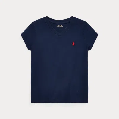POLO RALPH LAUREN COTTON JERSEY V-NECK TEE